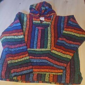 Multicolor Striped Baja Hoodie